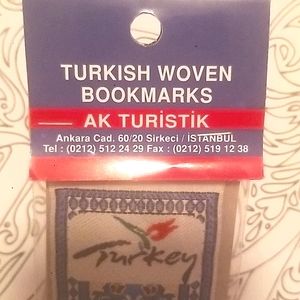VINTAGE TURKISH WOVEN BOOKMARK